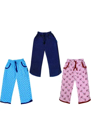 IndiWeaves Girls Pack of 3 Mid-Rise Cotton Printed Capris