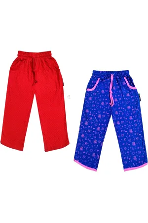 IndiWeaves Girls Pack of 2 Mid-Rise Cotton Printed Capris