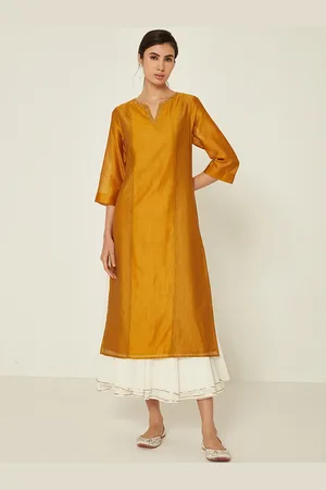 Ancestry Striped Zardozi Chanderi Silk Kurta