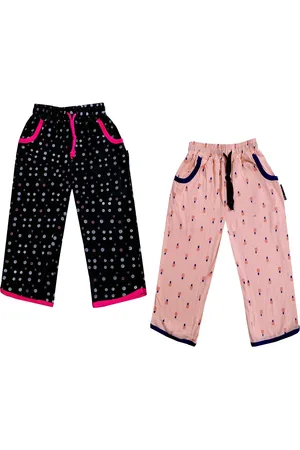 IndiWeaves Girls Pack of 2 Mid-Rise Cotton Printed Capris