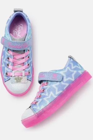 Skechers Girls Conversational Print Twinkle Sparks Ice Dreamsicle Regular Sneakers