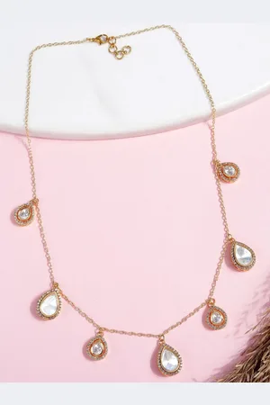 AccessHer Brass Gold-Plated Necklace