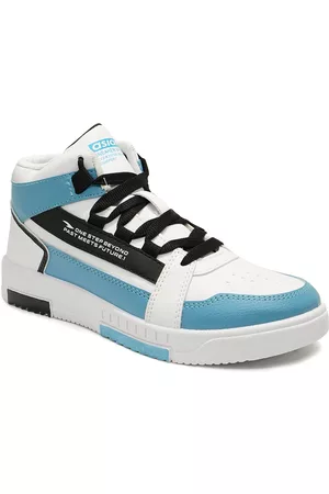 ASIAN Men Trazan Mid Top Colourblocked Lightweight Comfort Insole Basics Sneakers