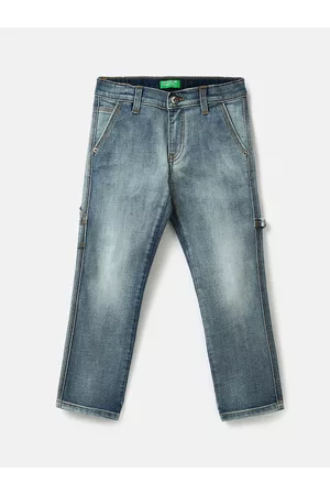 Benetton Boys Heavy Fade Regular Fit Jeans