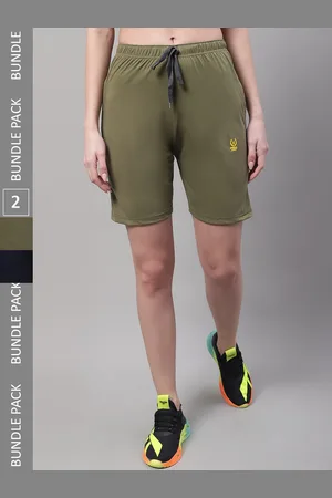 VIMAL JONNEY Women Pack Of 2 Cotton Sports Shorts