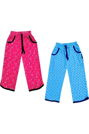 IndiWeaves Girls Pack of 2 Mid-Rise Cotton Printed Capris