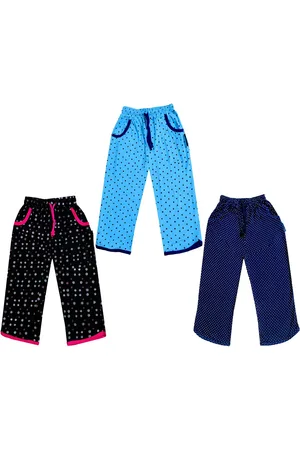 IndiWeaves Girls Pack of 3 Mid-Rise Cotton Printed Capris