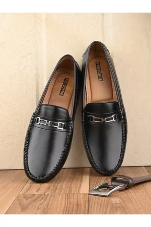 Provogue Men Embellished Lightweight Padded Insole Horsebit Loafers