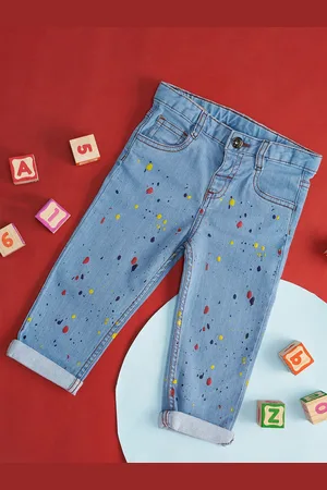 Pantaloons Infant Boys printed Cotton Jeans