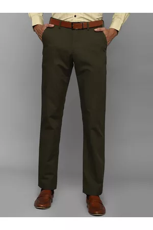 Buy Allen Solly Men Beige Smart Slim Fit Solid Chinos  Trousers for Men  9808061  Myntra