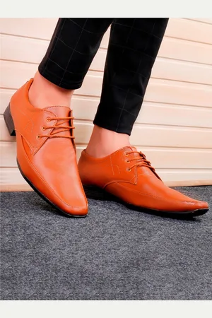 BXXY Men Round Toe Lace -Up Formal Derbys