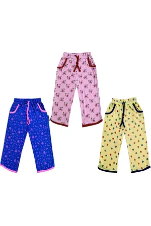 IndiWeaves Girls Pack of 3 Printed Mid-Rise Cotton Capris