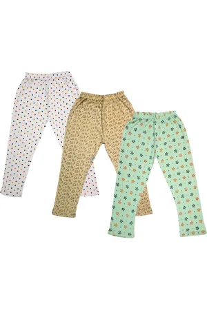 IndiWeaves Girls Pack Of 3 Printed Pure Cotton Capris
