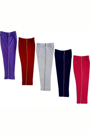 IndiWeaves Girls Pack of 5 Pure Cotton Capris