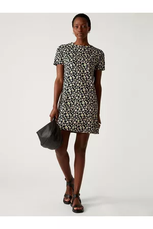 Marks & Spencer Floral Printed A-Line Mini Dress