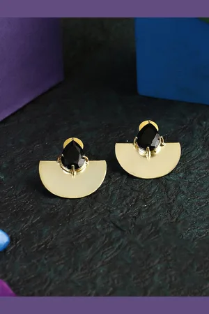 Adwitiya Collection Gold-Plated Classic Studs Earrings