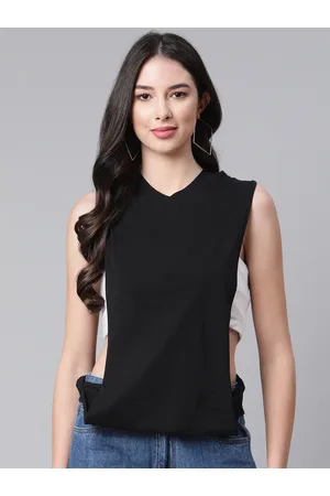 Buy Cottinfab Women Black Shirt with Trousers Clothing Set at