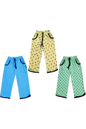 IndiWeaves Girls Pack of 3 Mid-Rise Cotton Printed Capris