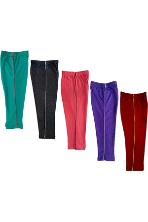 IndiWeaves Girls Pack of 5 Pure Cotton Capris
