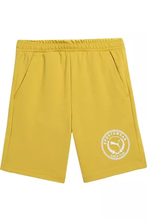 PUMA Boys Brand Logo-Printed Regular Fit Cotton Shorts