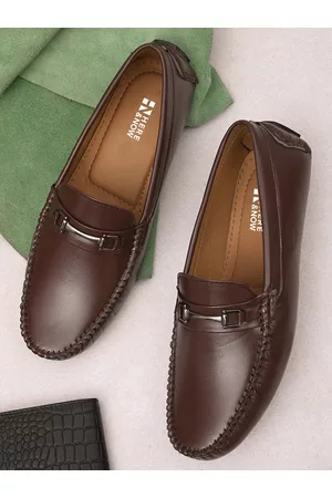 HERE&NOW Men Brown Lightweight Loafers