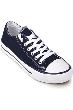 CASSIEY Women Comfort Insole Lightweight Canvas Contrast Sole Sneakers