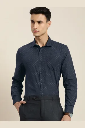 Invictus Men Slim Fit Micro Ditsy Geometric Printed Semiformal Shirt