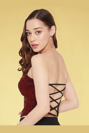 Martini Sweetheart Neck Tube Top