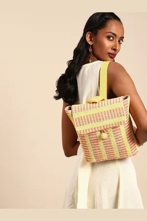 Taavi Women Woven Design Textured Backpack