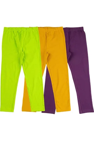 Juscubs Girls Pack Of 3 Cotton Churidar Leggings