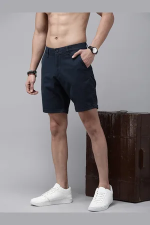 Roadster The Lifestyle Co. Men Solid Mid Rise Above Knee Shorts