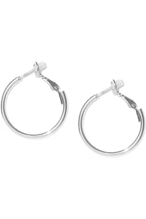 Accessorize Silver-Toned Circular Hoop Earrings