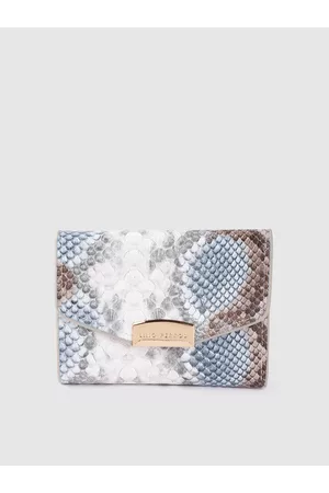 Lino Perros Women Croc Textured Three Fold Wallet