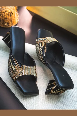 Nidhi Rathi Embellished Block Heels