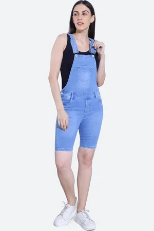 FCK-3 Stretchable Denim Short Dungaree