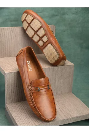 HERE&NOW Men Tan Slip-On Loafers