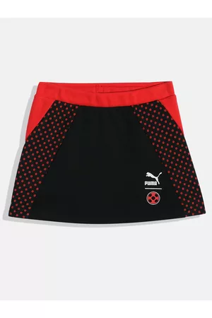 PUMA Girls X MIRACULOUS Youth Polka Dot Printed Regular fit Skirt