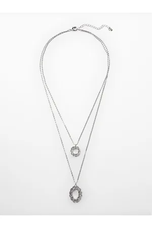 MANGO Textured Layered Necklace