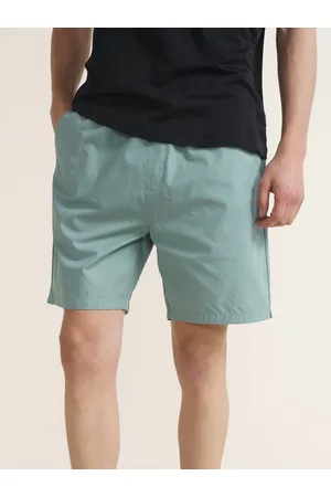 DaMENSCH Men Green Solid Lounge Shorts