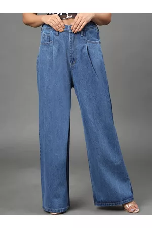 AngelFab Women Jean Relaxed Fit High-Rise Jeans