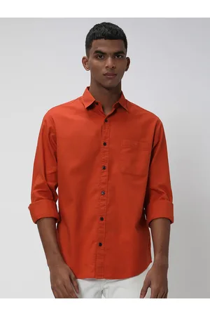 Mufti Patch Pocket Trim Slim Fit Casual Cotton Shirt