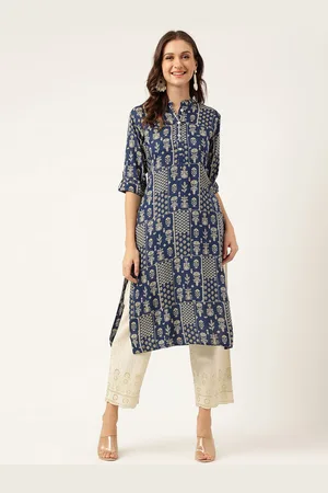 Divena World Ethnic Motifs Printed Mandarin Collar Kurta