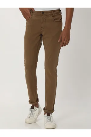 Buy Mufti Men Green Solid Slim fit Regular trousers Online at Low Prices in  India - Paytmmall.com