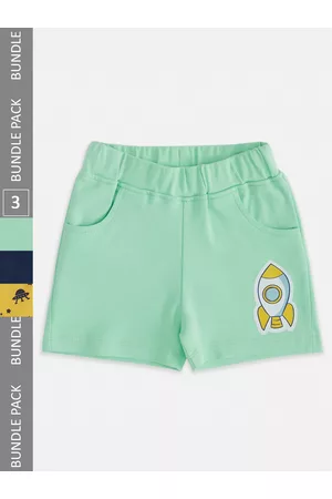 Pantaloons Boys Yellow Printed Shorts