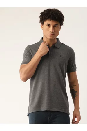 Parx Men Solid Polo Collar T-shirt