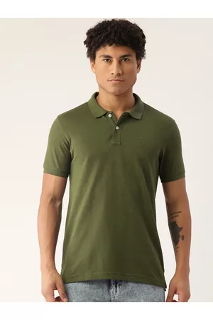 Parx Men Solid Polo Collar T-shirt