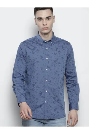 Nautica Pure Cotton Classic Floral Printed Casual Shirt