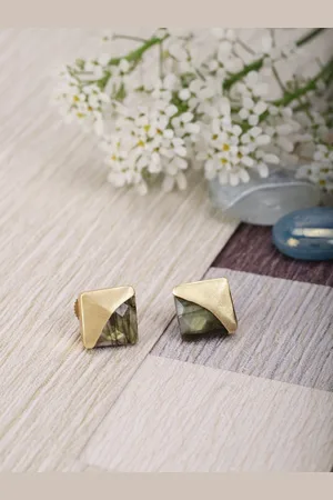 Berserk Gold-Toned Contemporary Studs Earrings