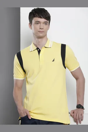 Nautica Embroidered Polo Collar Pure Cotton T-shirt