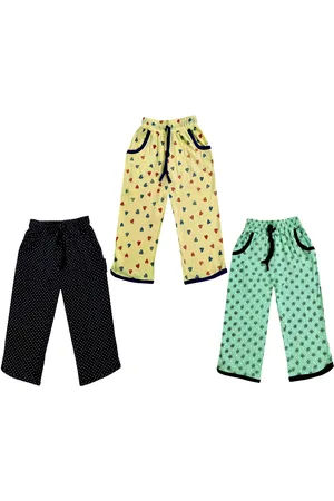 IndiWeaves Girls Pack of 3 Mid-Rise Cotton Printed Capris